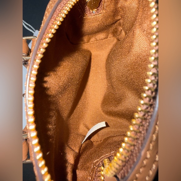 🚨🚨Sold🚨🚨Coach Brown Mini Rowan Bag Charm - Picture 6 of 8